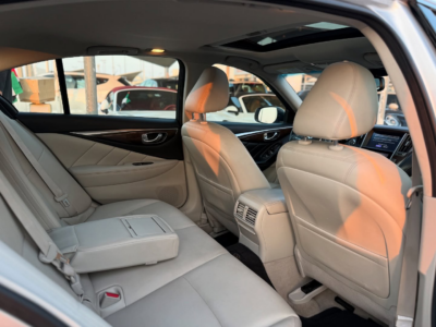2018 Infiniti Q50 3.0 Liters Twin-Turbo V6 Petrol Engine Silver Beige Luxury Sedan