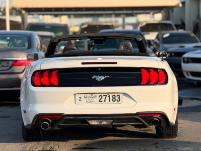 2022 Ford Mustang EcoBoost 2.3 Liters 4-cylinder Petrol Engine White Black Convertible