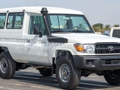 2024 Toyota Land Cruiser 70 Hard Top 3-Door 4.2-liter Diesel Engine White Grey SUV