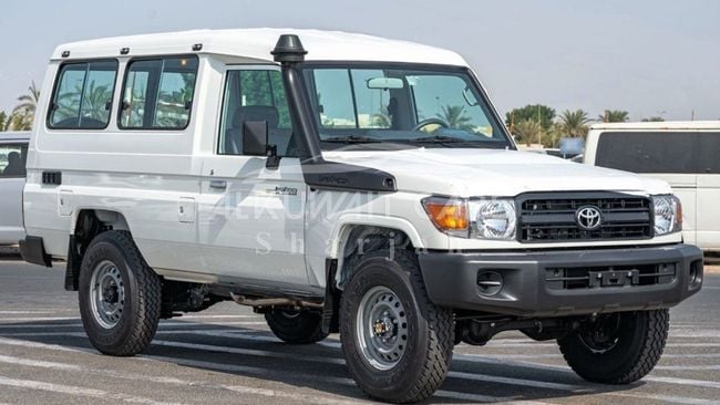 2024 Toyota Land Cruiser 70 Hard Top 3-Door 4.2-liter Diesel Engine White Grey SUV