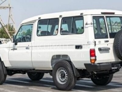 2024 Toyota Land Cruiser 70 Hard Top 3-Door 4.2-liter Diesel Engine White Grey SUV