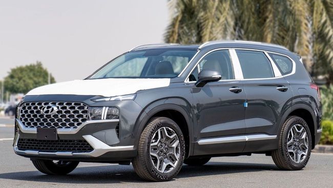 2023 Hyundai Santa Fe 2.5L MPI 4 Cylinder Petrol Engine Grey Tan SUV