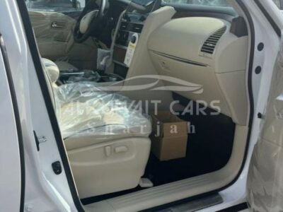 2023 Nissan Patrol Y62 Titanium 5.6 Litres 8 Cylinders Petrol Engine White Beige SUV