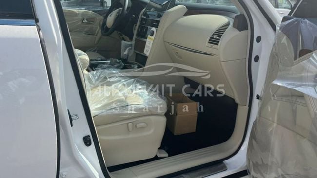 2023 Nissan Patrol Y62 Titanium 5.6 Litres 8 Cylinders Petrol Engine White Beige SUV