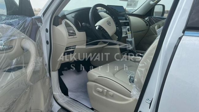 2023 Nissan Patrol Y62 Titanium 5.6 Litres 8 Cylinders Petrol Engine White Beige SUV