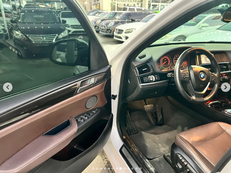 2016 BMW X3 2.0 Litres TwinPower Turbo Inline-4 Petrol Engine White Brown Luxury SUV