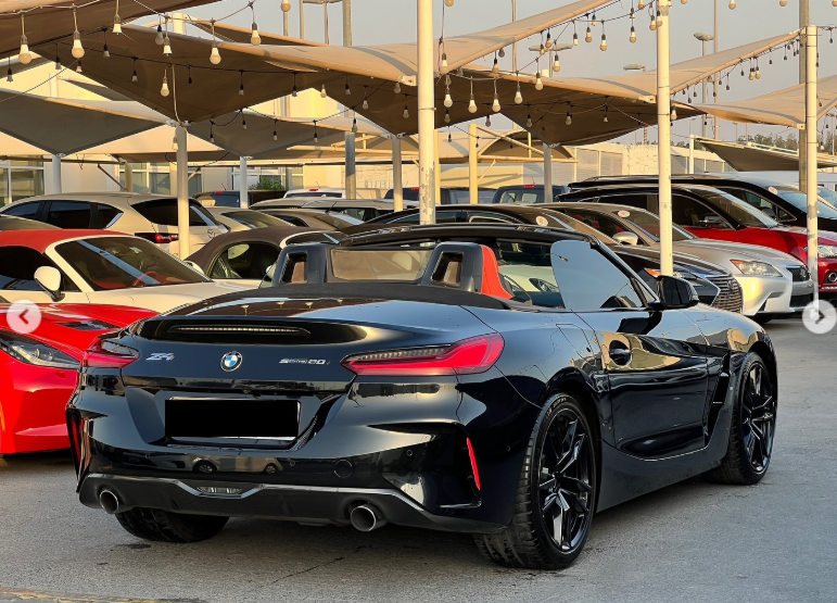 2019 BMW Z4 sDrive20i 2.0-liter turbocharged 4-cylinder Petrol Engine Blue Red Convertible
