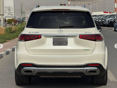 2022 Mercedes-Benz GLS 580 4MATIC 4.0-liter V8 twin-turbo Petrol Engine White Grey SUV