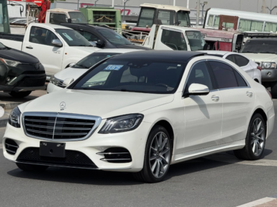 2019 Mercedes-Benz S 560 AMG Line 4.0 Litres V8 Petrol Engine White Black Sedan