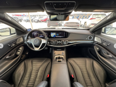 2019 Mercedes-Benz S 560 AMG Line 4.0 Litres V8 Petrol Engine White Black Sedan
