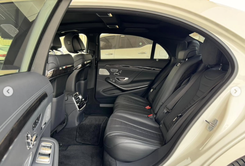 2019 Mercedes-Benz S 560 AMG Line 4.0 Litres V8 Petrol Engine White Black Sedan