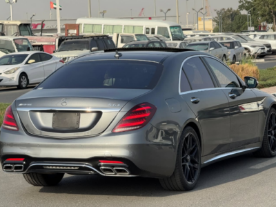 2018 Mercedes-Benz S 63 AMG 4.0 Litres V8 biturbo Petrol Engine Grey Sedan Automatic