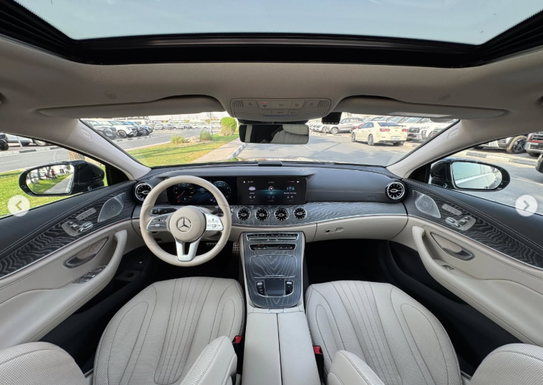 2021 Mercedes-Benz CLS 450 4MATIC 3.0 Liters Inline-6 Turbo Petrol Engine Black Beige Sedan