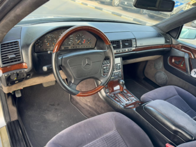 1994 Mercedes-Benz CL 600 6.0-liter 12-cylinder Petrol Engine Silver Black Luxury Coupe RWD