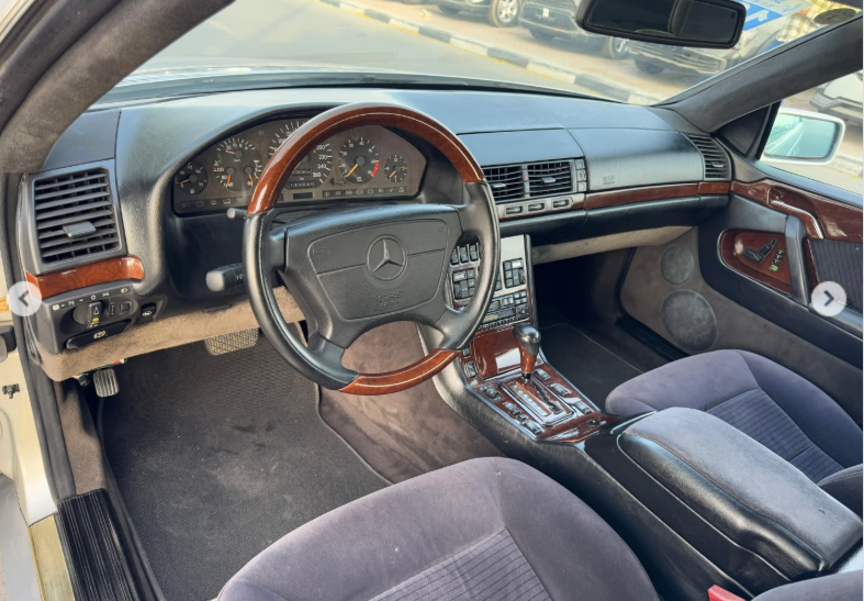 1994 Mercedes-Benz CL 600 6.0-liter 12-cylinder Petrol Engine Silver Black Luxury Coupe RWD