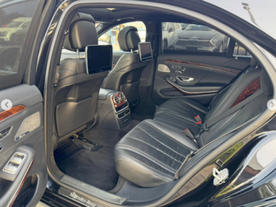 2014 Mercedes-Benz S 550 4.7 Liters V8 Twin-Turbocharged Petrol Engine Black Luxury Sedan RWD