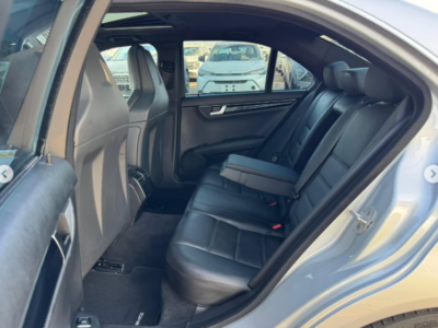 2014 Mercedes-Benz C63 AMG Edition 507 6.2 Liters Naturally Aspirated V8 Engine Silver Black Sedan