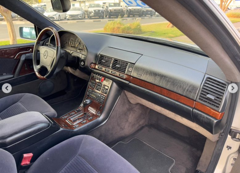 1994 Mercedes-Benz CL 600 6.0-liter 12-cylinder Petrol Engine Silver Black Luxury Coupe RWD