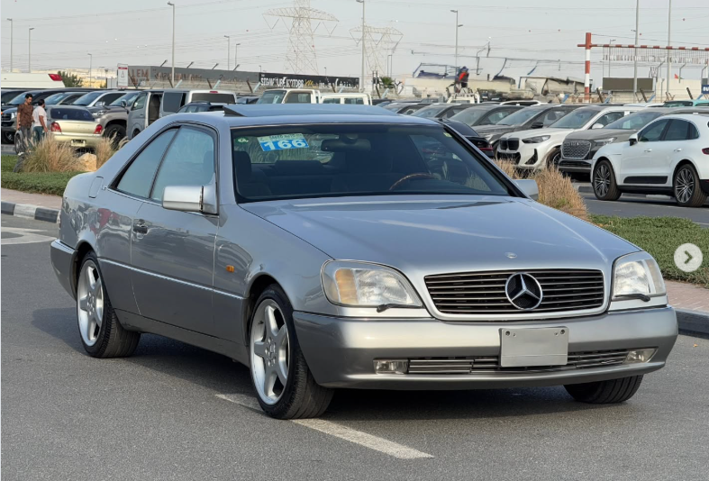 1994 Mercedes-Benz CL 600 6.0-liter 12-cylinder Petrol Engine Silver Black Luxury Coupe RWD