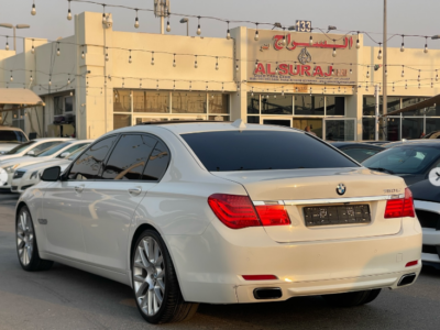 2012 BMW 750Li 4.4 Litres Twin-Turbo V8 Petrol Engine White Brown Luxury Sedan RWD GCC