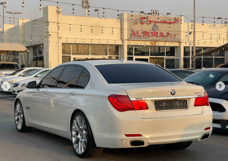 2012 BMW 750Li 4.4 Litres Twin-Turbo V8 Petrol Engine White Brown Luxury Sedan RWD GCC