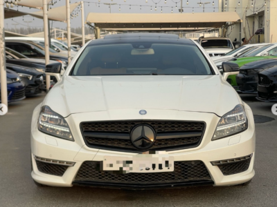 2012 Mercedes-Benz CLS63 AMG 5.5-liter twin-turbo V8 Petrol Engine White Beige Sedan RWD