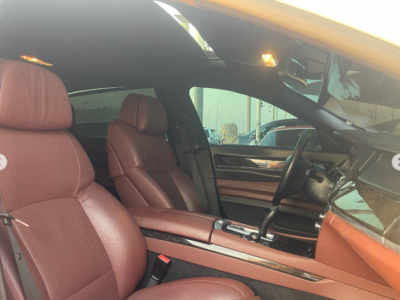 2012 BMW 750Li 4.4 Litres Twin-Turbo V8 Petrol Engine White Brown Luxury Sedan RWD GCC