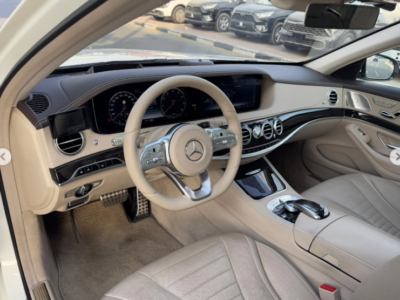 2020 Mercedes-Benz S 450 3.0 Litres Inline-6 with EQ Boost Engine White Beige Sedan Automatic