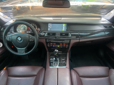 2012 BMW 750Li 4.4 Litres Twin-Turbo V8 Petrol Engine White Brown Luxury Sedan RWD GCC