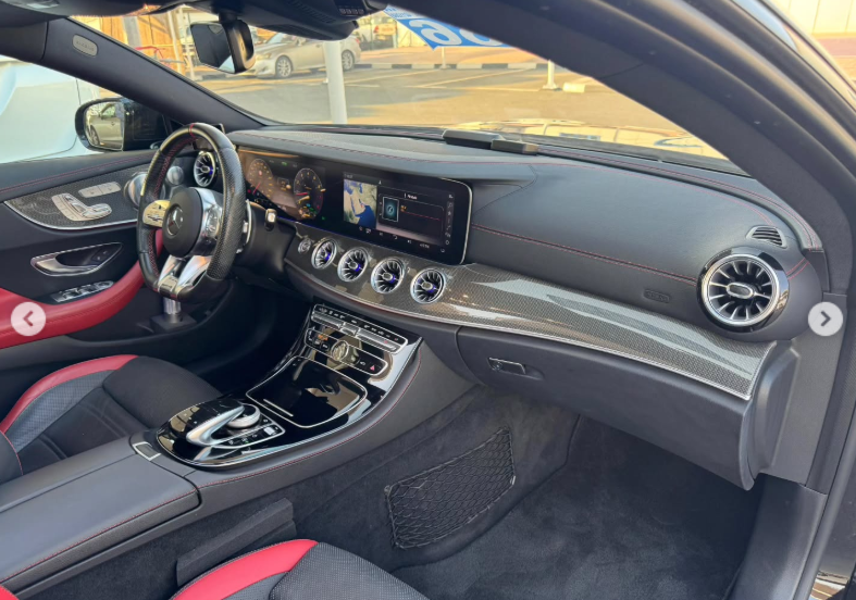 2020 Mercedes-Benz E53 AMG 3.0-liter turbocharged inline-6 Petrol Engine Black Red Sedan