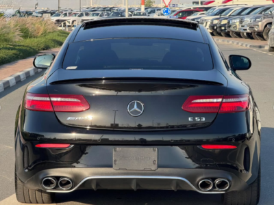 2020 Mercedes-Benz E53 AMG 3.0-liter turbocharged inline-6 Petrol Engine Black Red Sedan