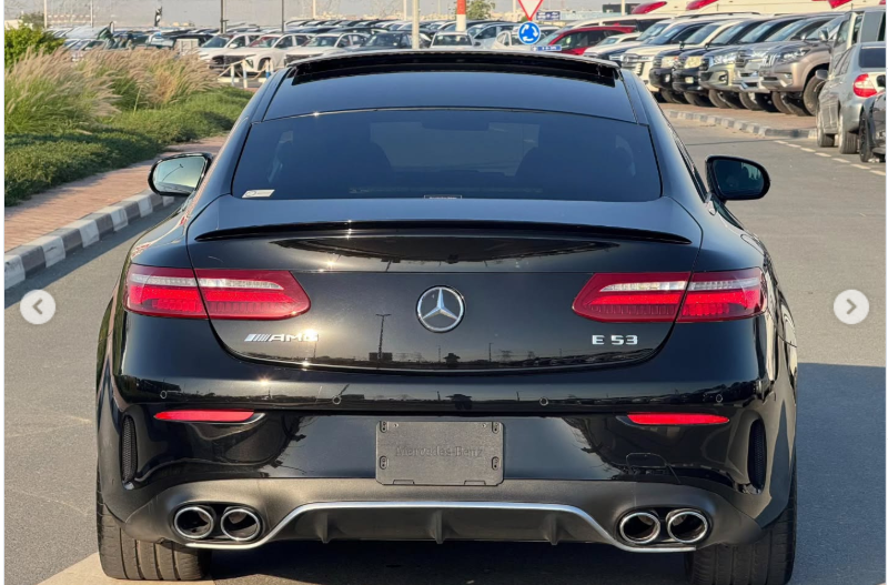 2020 Mercedes-Benz E53 AMG 3.0-liter turbocharged inline-6 Petrol Engine Black Red Sedan