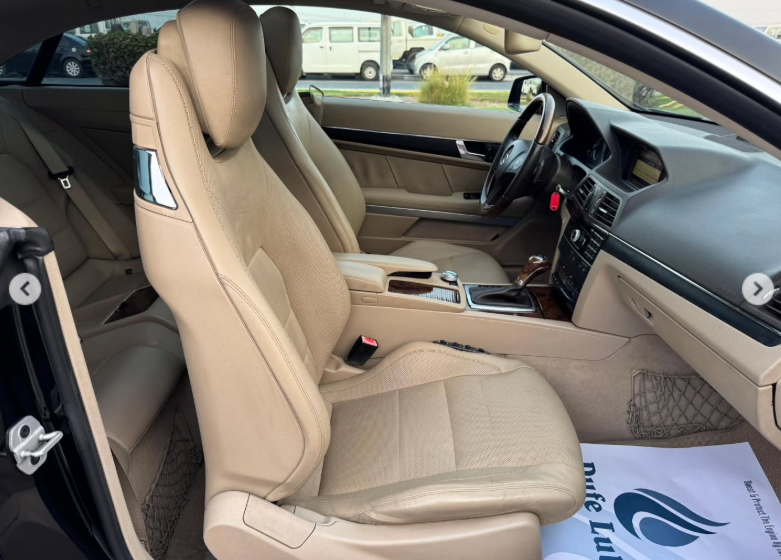 2011 Mercedes-Benz E550 5.5-liter Naturally Aspirated V8 Petrol Engine Black Beige Coupe