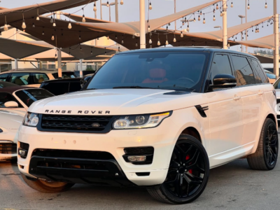 2014 Land Rover Range Rover Sport 5.0 Litres Supercharged V8 petrol Engine White Orange SUV GCC