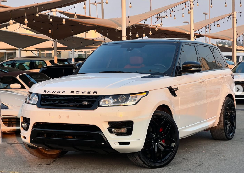 2014 Land Rover Range Rover Sport 5.0 Litres Supercharged V8 petrol Engine White Orange SUV GCC