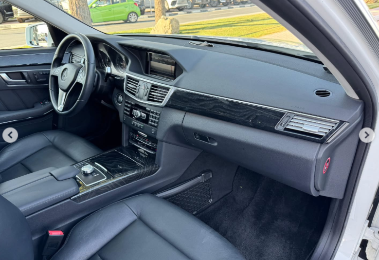 2013 Mercedes-Benz E350 3.5 Litres V6 Naturally Aspirated Petrol Engine White Grey Sedan RWD