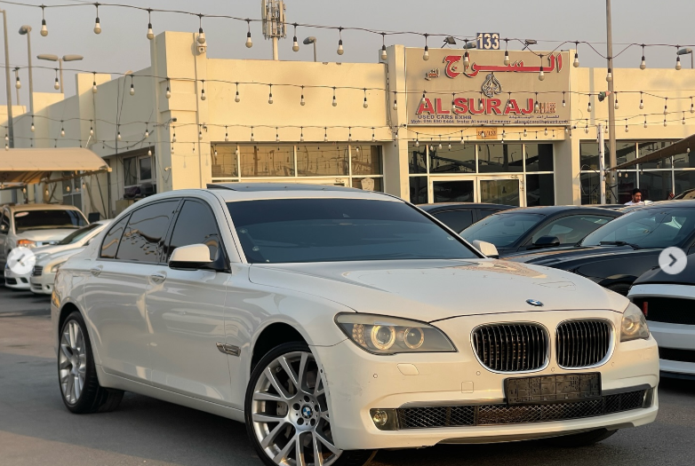 2012 BMW 750Li 4.4 Litres Twin-Turbo V8 Petrol Engine White Brown Luxury Sedan RWD GCC