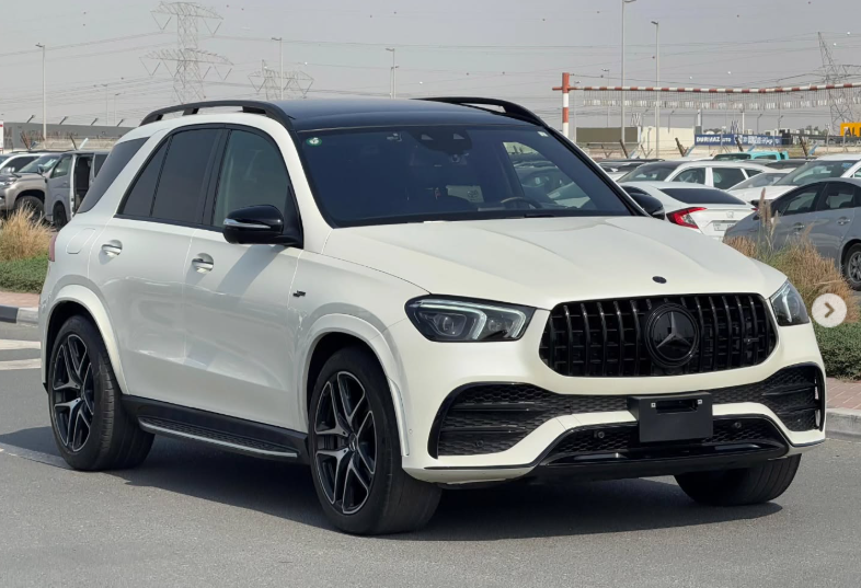 2021 Mercedes-Benz GLE 53 AMG 3.0L Inline-6 Turbocharged with EQ Boost White Black SUV