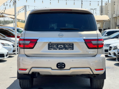 2022 Nissan Patrol Platinum 5.6 Litres V8 Petrol Engine Gold Red Automatic SUV GCC Specs 4WD