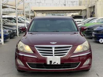 2013 Hyundai Genesis 3.8-liter V6 Petrol Engine Maroon Beige Sedan American Specs RWD