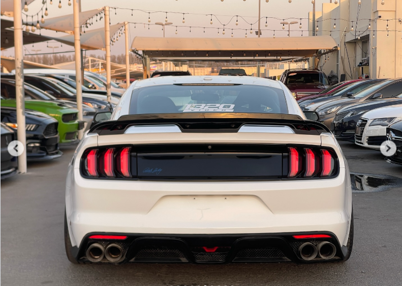 2016 Ford Mustang GT 5.0 Litres V8 Petrol Engine White Red Coupe RWD Automatic