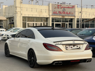 2012 Mercedes-Benz CLS63 AMG 5.5-liter twin-turbo V8 Petrol Engine White Beige Sedan RWD