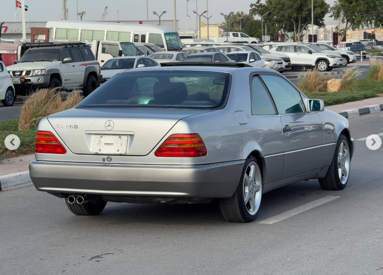 1994 Mercedes-Benz CL 600 6.0-liter 12-cylinder Petrol Engine Silver Black Luxury Coupe RWD