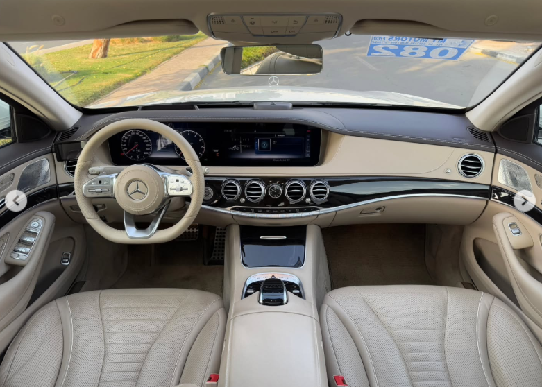 2020 Mercedes-Benz S 450 3.0 Litres Inline-6 with EQ Boost Engine White Beige Sedan Automatic