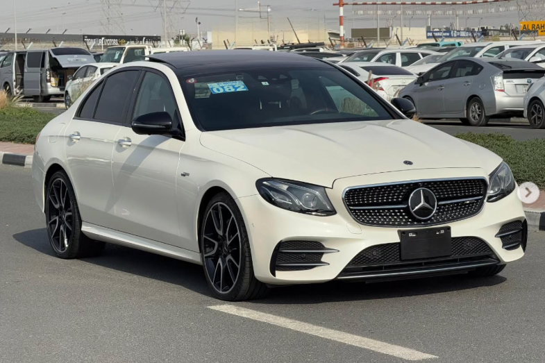 2019 Mercedes-Benz E53 AMG 3.0-liter turbocharged inline-six Petrol Engine White Black Sedan