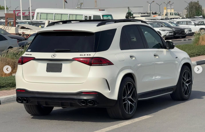 2021 Mercedes-Benz GLE 53 AMG 3.0L Inline-6 Turbocharged with EQ Boost White Black SUV