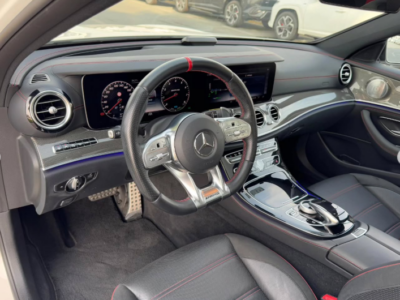 2019 Mercedes-Benz E53 AMG 3.0-liter turbocharged inline-six Petrol Engine White Black Sedan