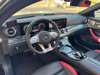 2020 Mercedes-Benz E53 AMG 3.0-liter turbocharged inline-6 Petrol Engine Black Red Sedan