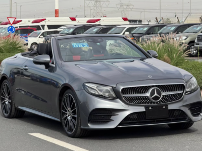 2018 Mercedes-Benz E400 3.0 Litres V6 Biturbo V6 Twin Turbo Petrol Engine Grey Red Convertible