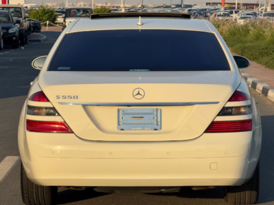 2007 Mercedes-Benz S 550 5.5-liter V8 Petrol Engine Wite Black Luxury Sedan Automatic